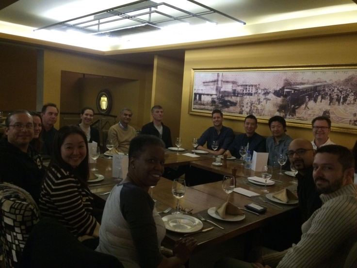 Our first team dinner